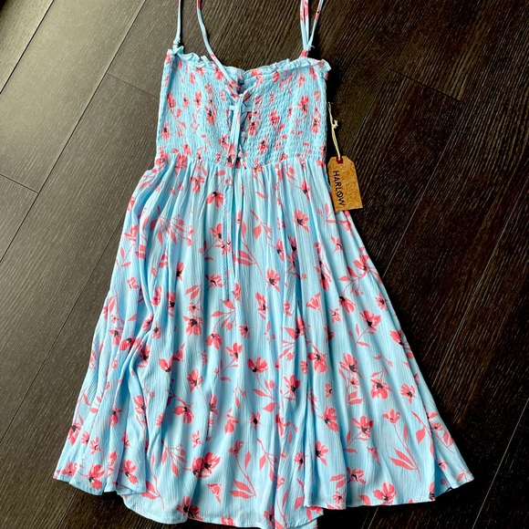 Harlow Dresses & Skirts - ⭐️3/$50 NWT XS Harlow Florence Boho Sun dress floral tie up